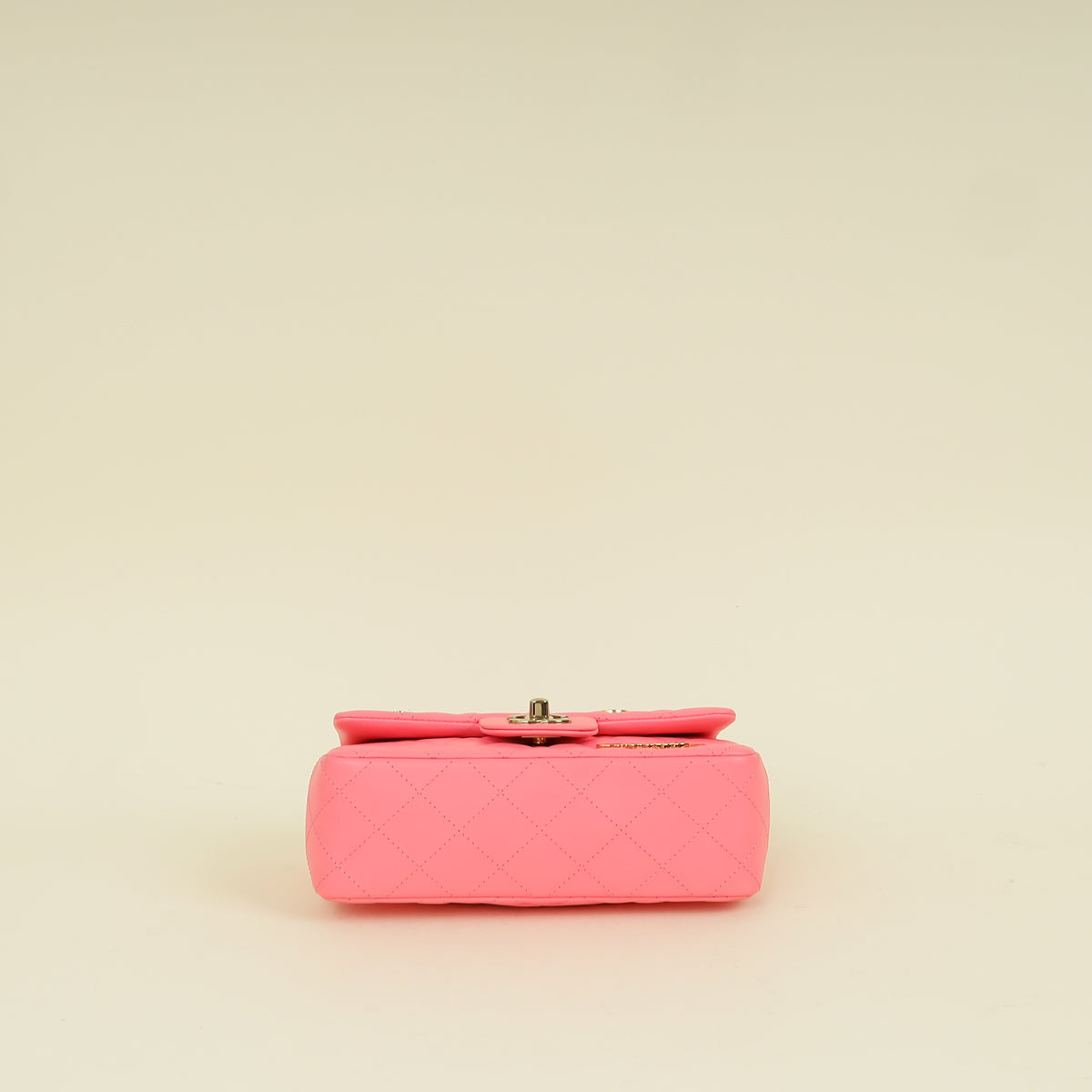Chanel Pink Mini Rectangular Charms Applique Flap Bag