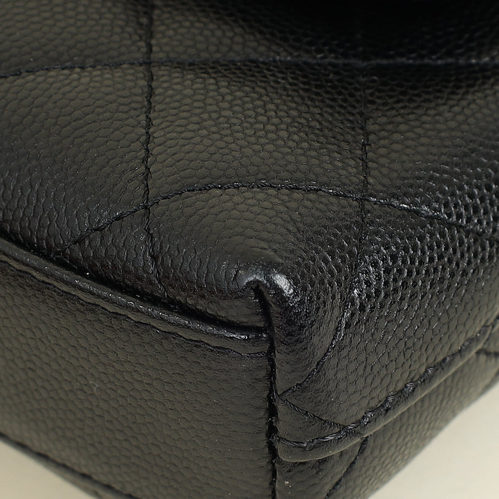 Chanel Black CC Coco Handle Micro Chain Bag