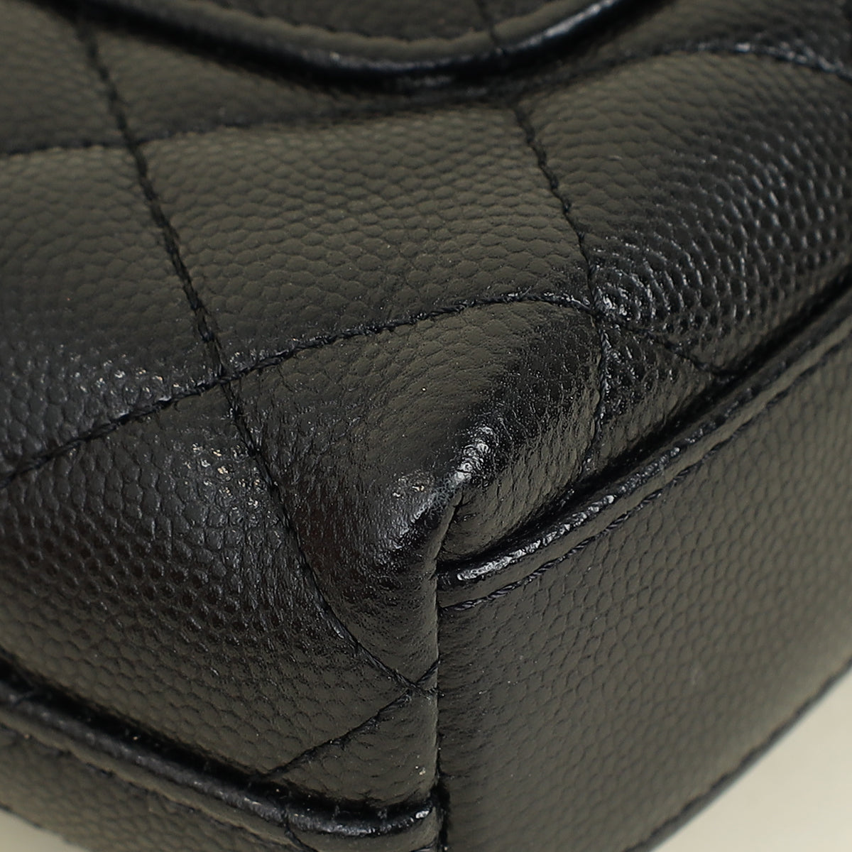 Chanel Black CC Coco Handle Micro Chain Bag
