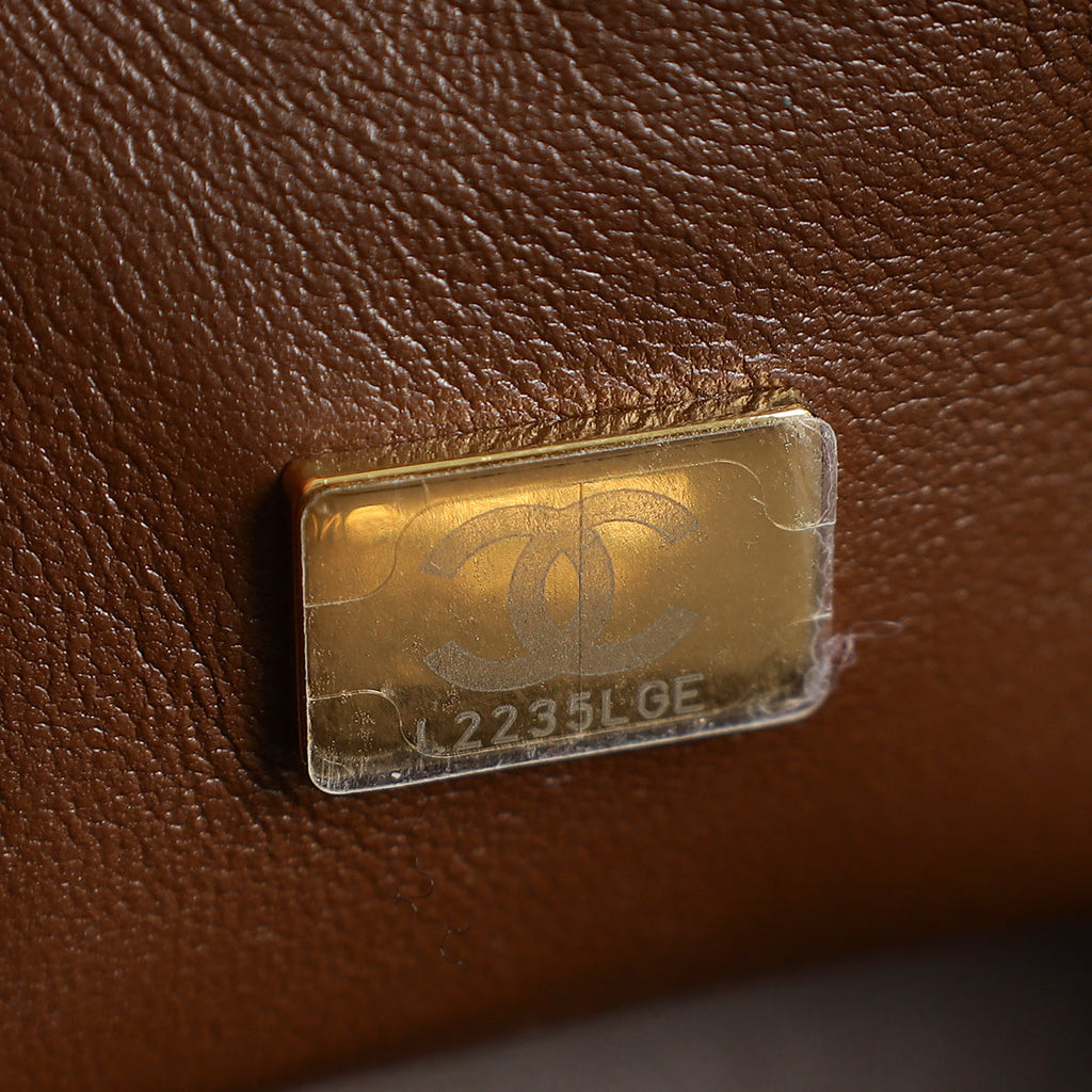 Chanel Brown CC Classic Double Flap Small Bag