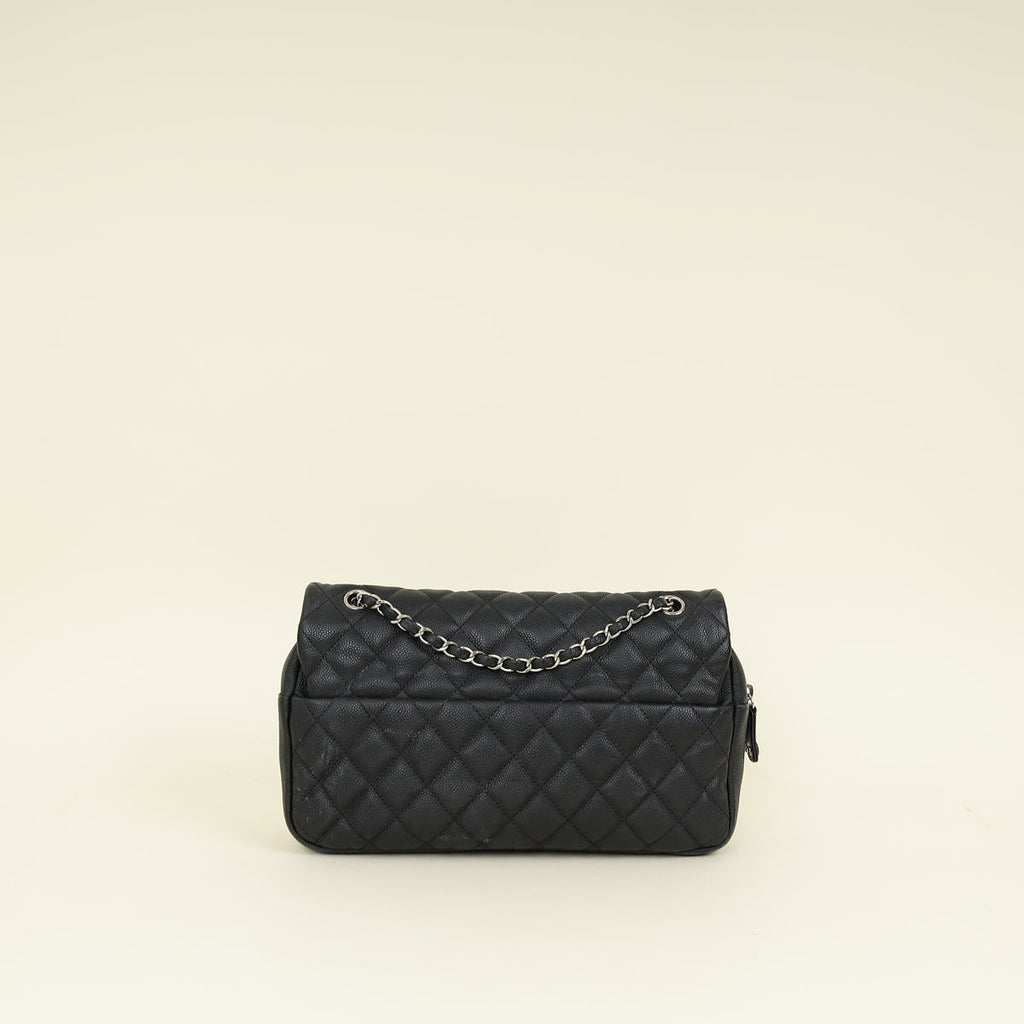 Chanel Black CC Easy Flap Jumbo Bag
