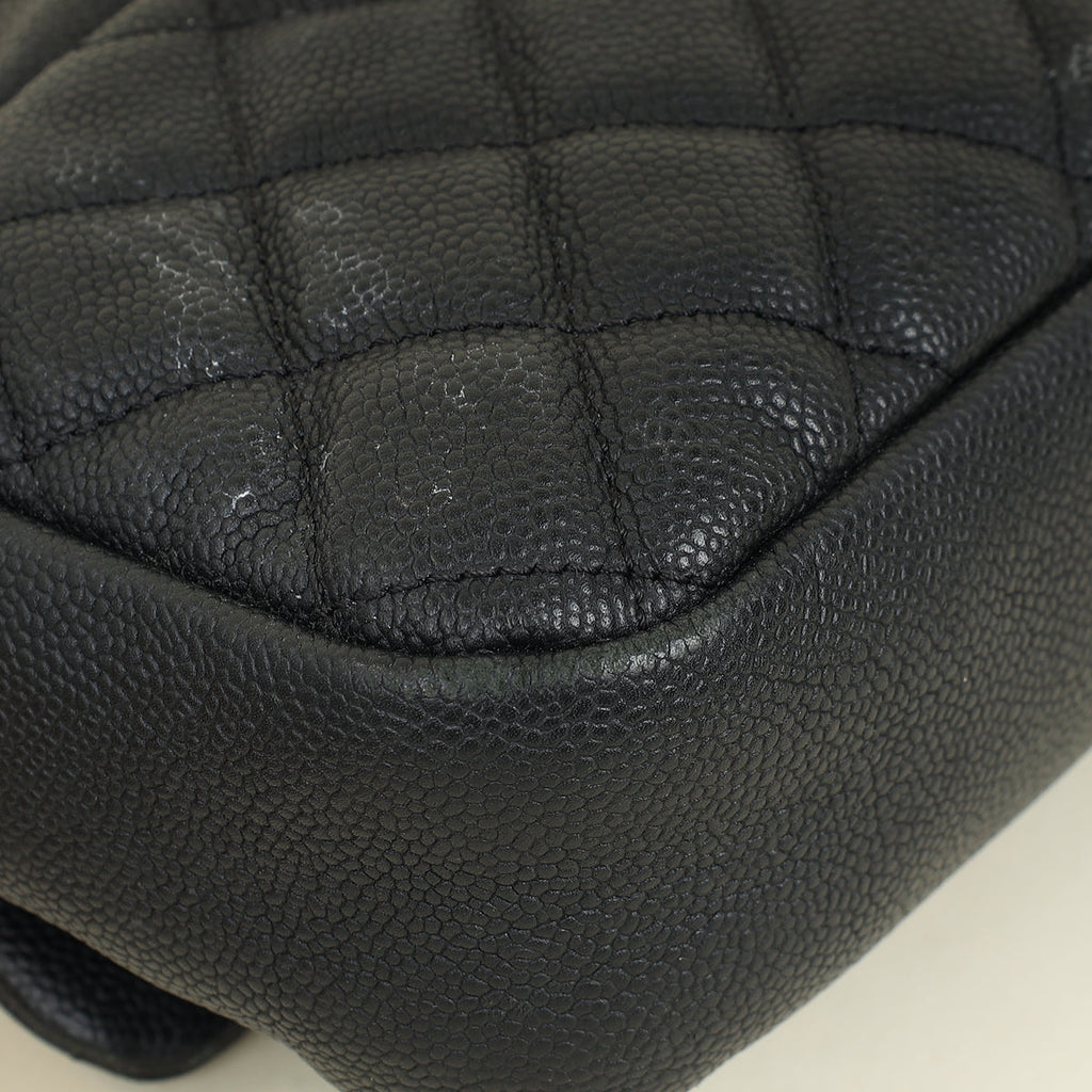 Chanel Black CC Easy Flap Jumbo Bag