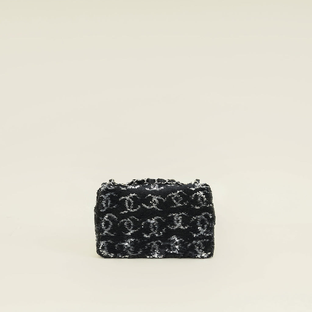 Chanel Bicolor CC Sequins Mini Flap Evening Bag