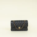 Chanel Black CC Classic Double Flap Small Bag