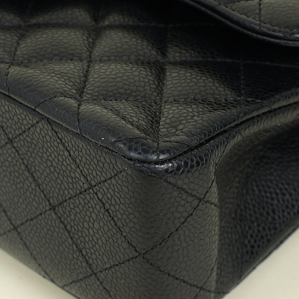Chanel Black CC Classic Double Flap Small Bag
