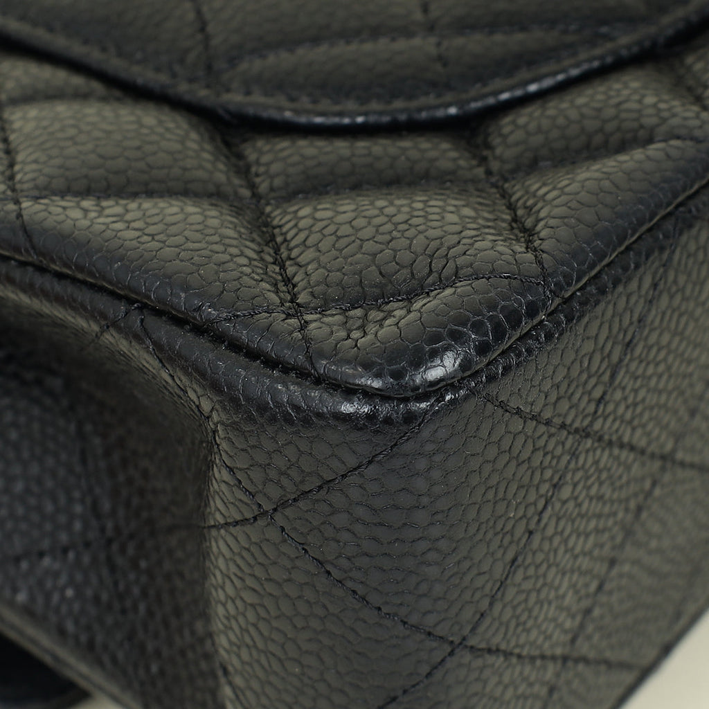 Chanel Black CC Classic Double Flap Small Bag
