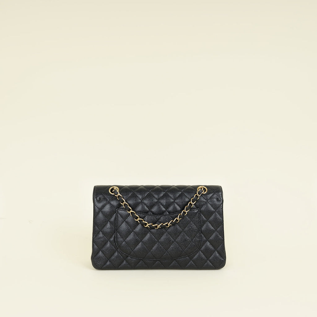 Chanel Black CC Classic 11.12 Double Flap Medium Bag