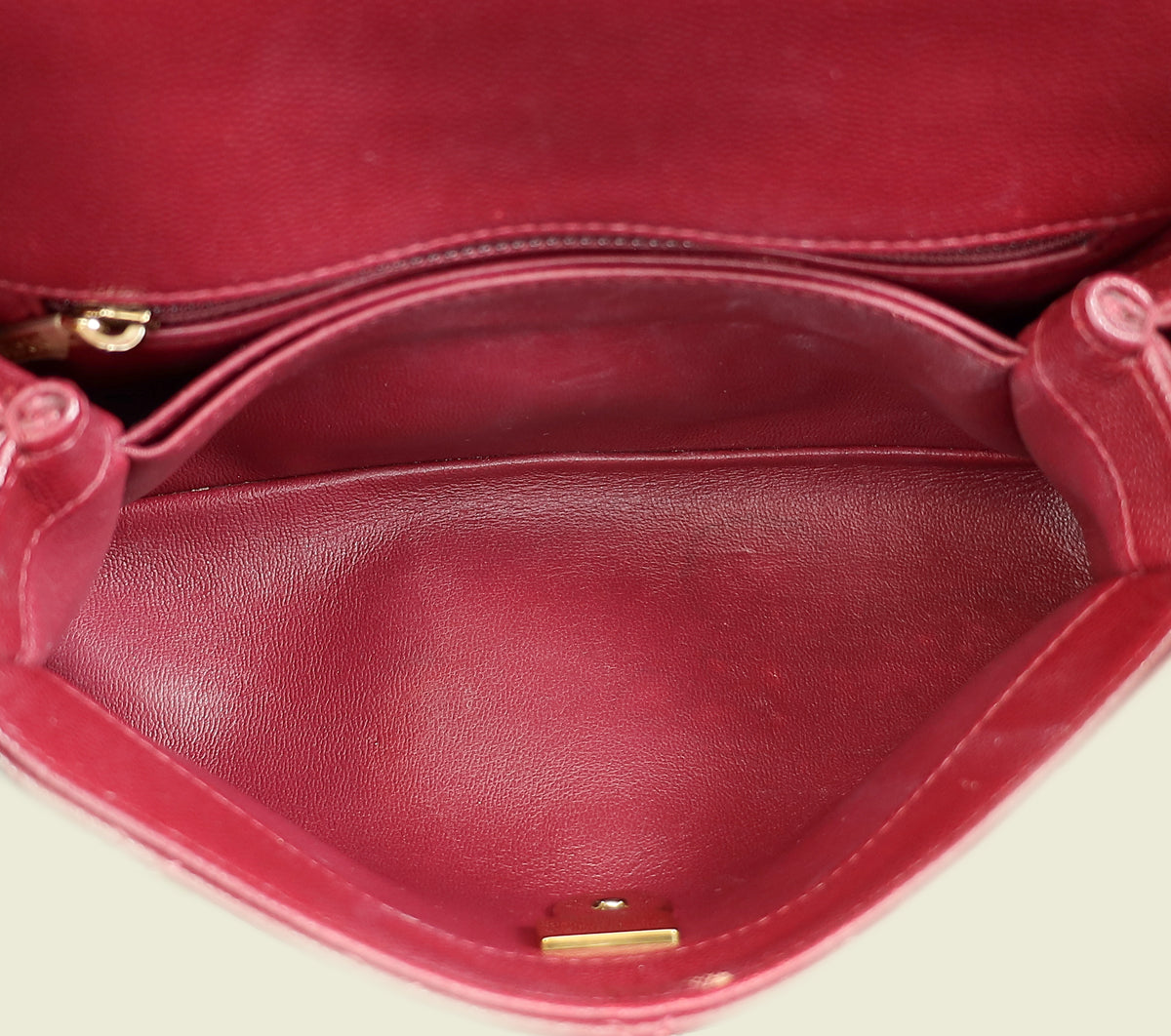 Chanel Burgundy Coco Handle Small Bag