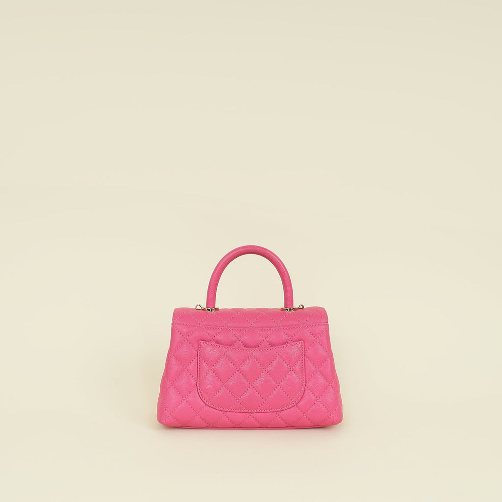 Chanel Fuchsia CC Coco Handle Bag
