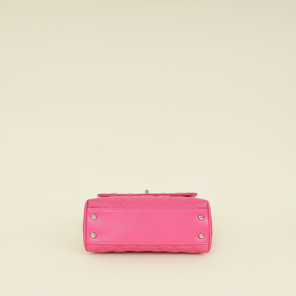 Chanel Fuchsia CC Coco Handle Bag