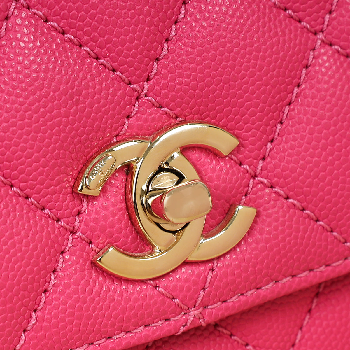 Chanel Fuchsia CC Coco Handle Bag