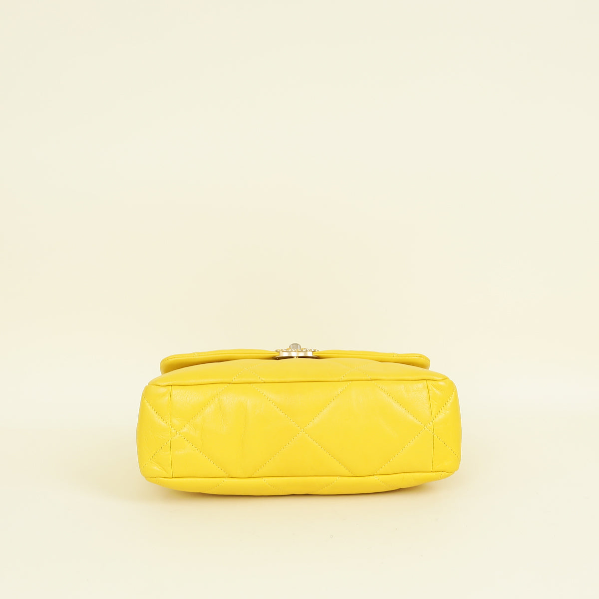 Chanel Yellow CC 19 Large Flap Bag