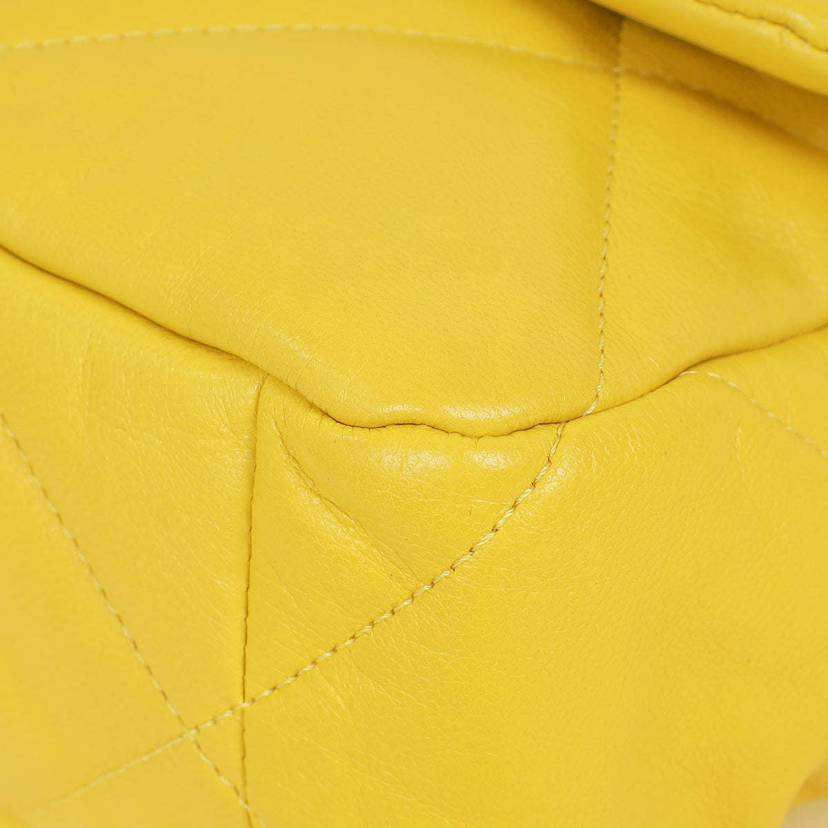 Chanel Yellow CC 19 Large Flap Bag