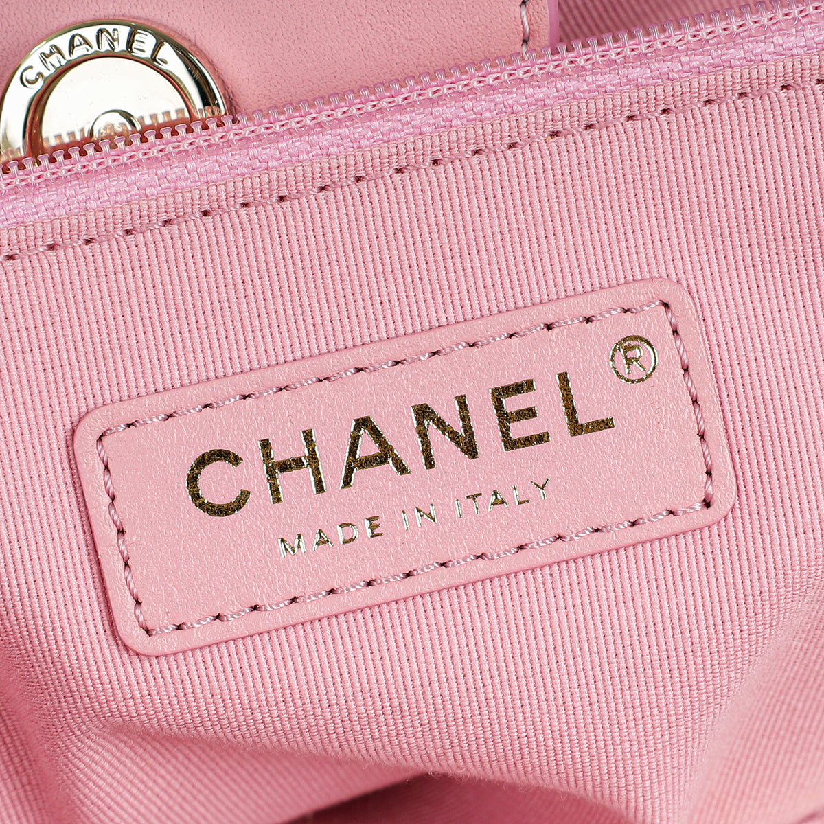Chanel Tricolor CC Crochet Cotton Deauville Tote Bag W/ Pouch