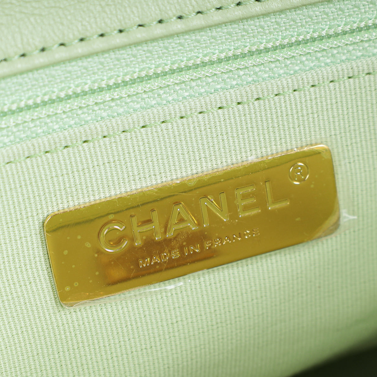 Chanel Light Mint 19 Flap Small Shoulder Bag