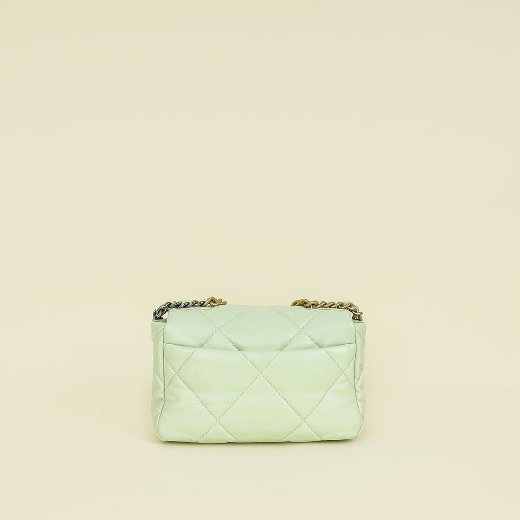 Chanel Light Mint 19 Flap Small Shoulder Bag