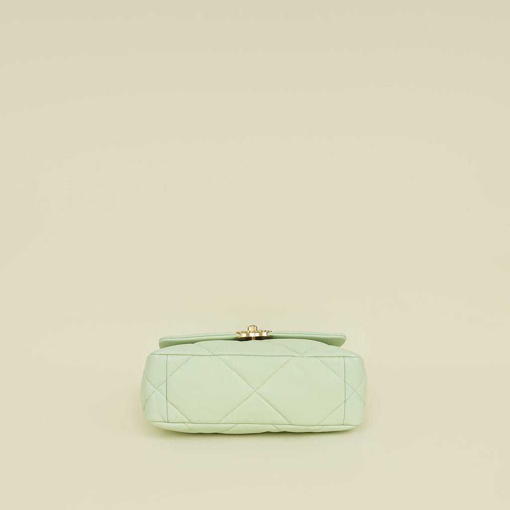 Chanel Light Mint 19 Flap Small Shoulder Bag