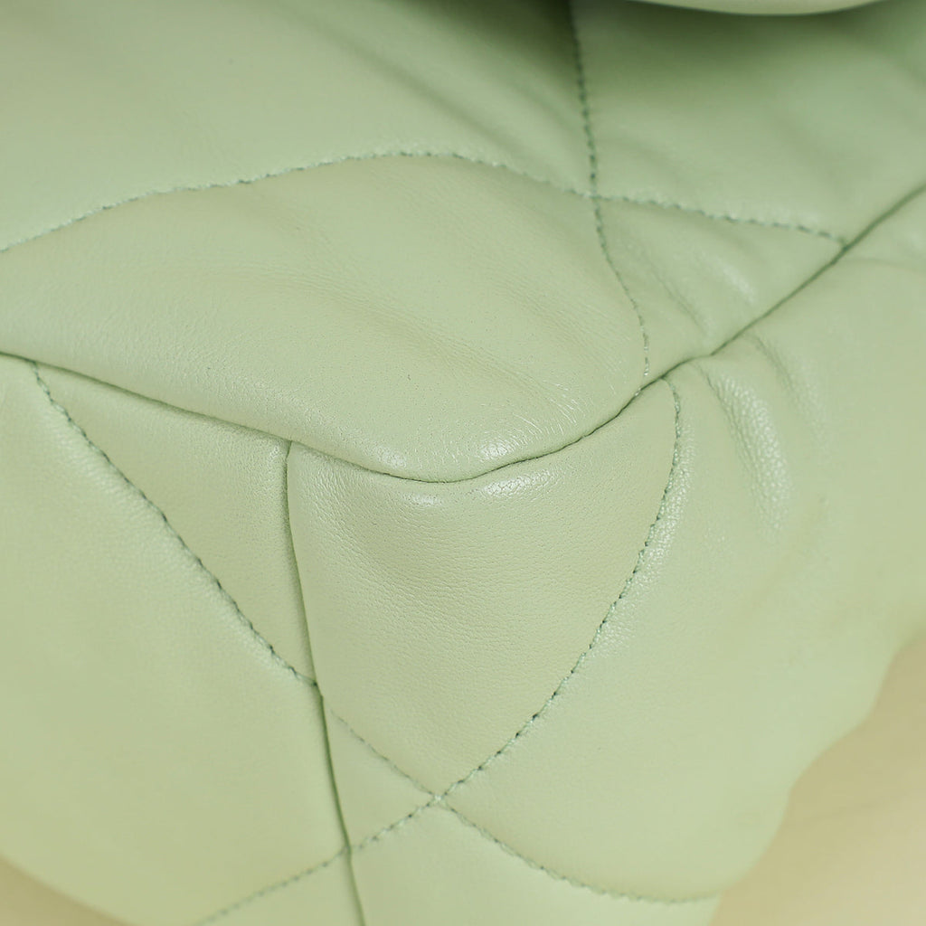 Chanel Light Mint 19 Flap Small Shoulder Bag