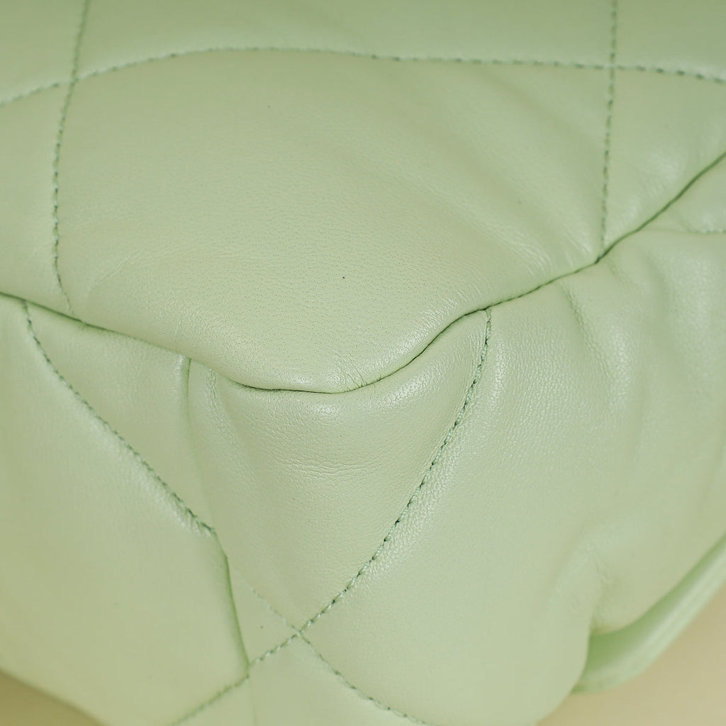 Chanel Light Mint 19 Flap Small Shoulder Bag