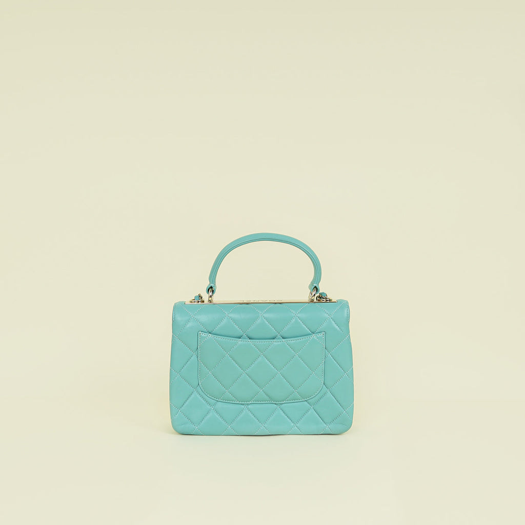 Chanel Light Teal Trendy Flap Bag