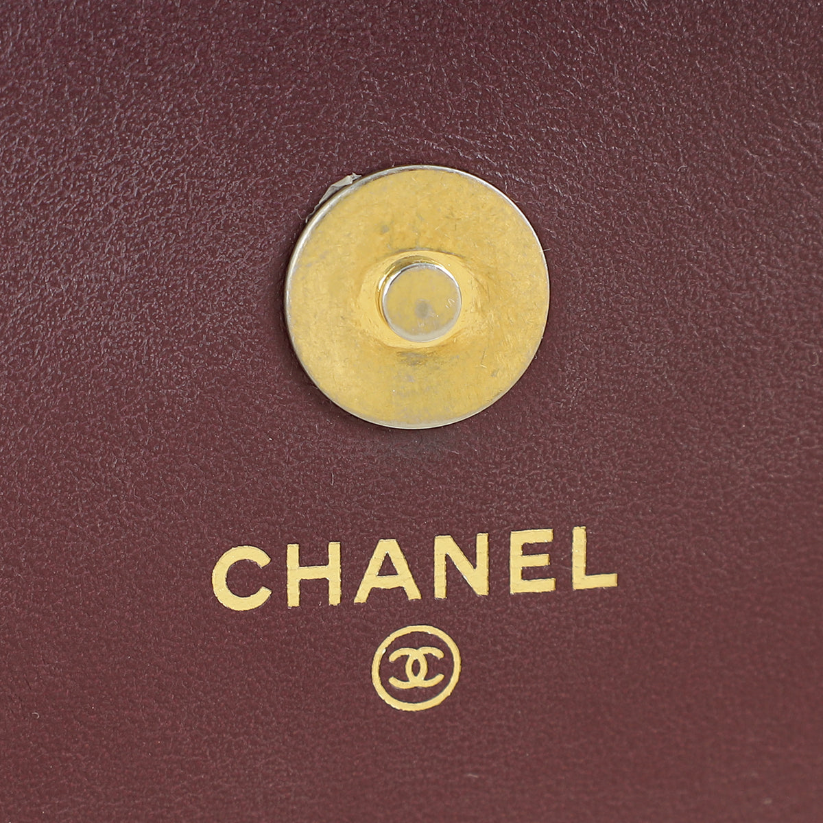 Chanel Burgundy Chain Detail Top Handle Phone Chain Bag