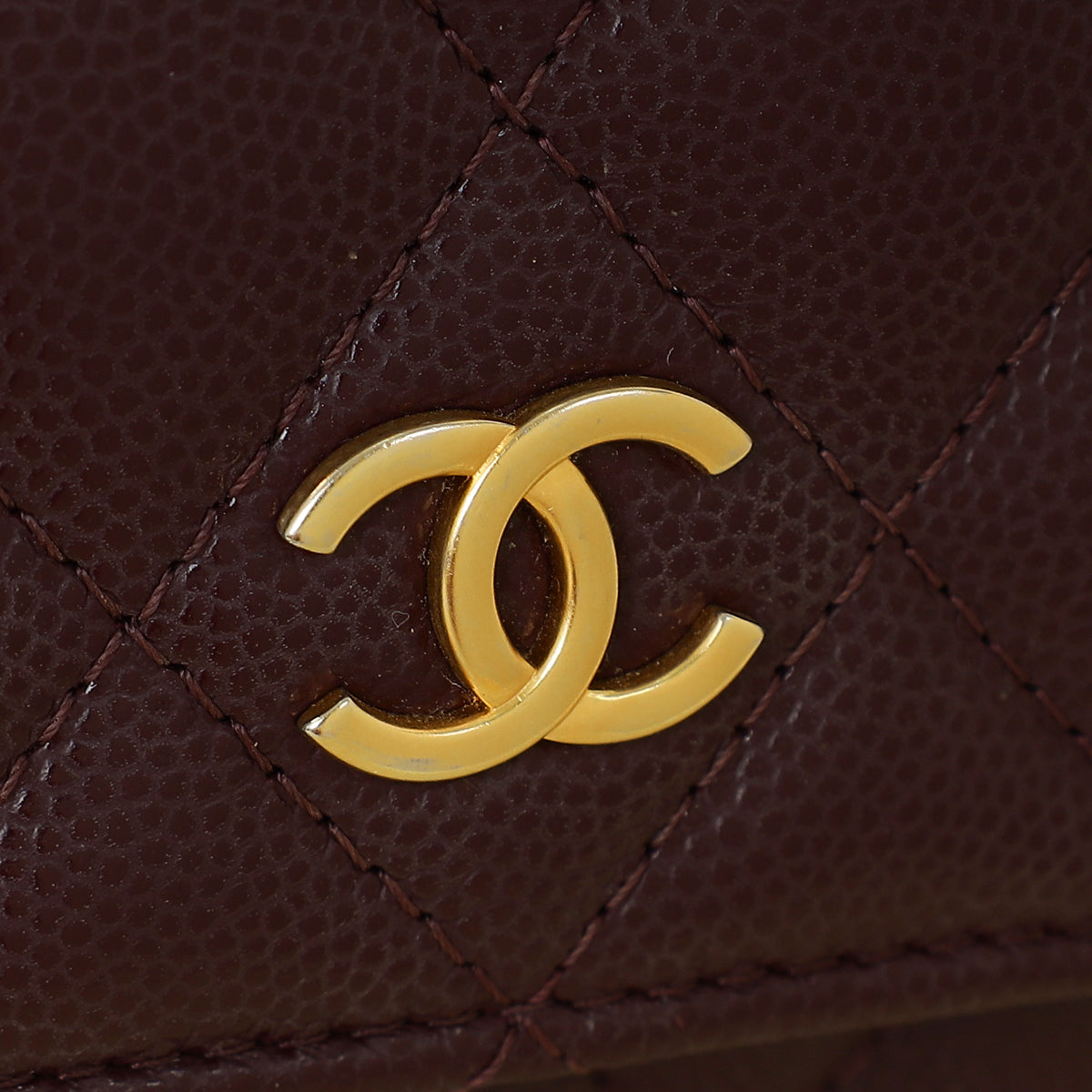 Chanel Burgundy Chain Detail Top Handle Phone Chain Bag