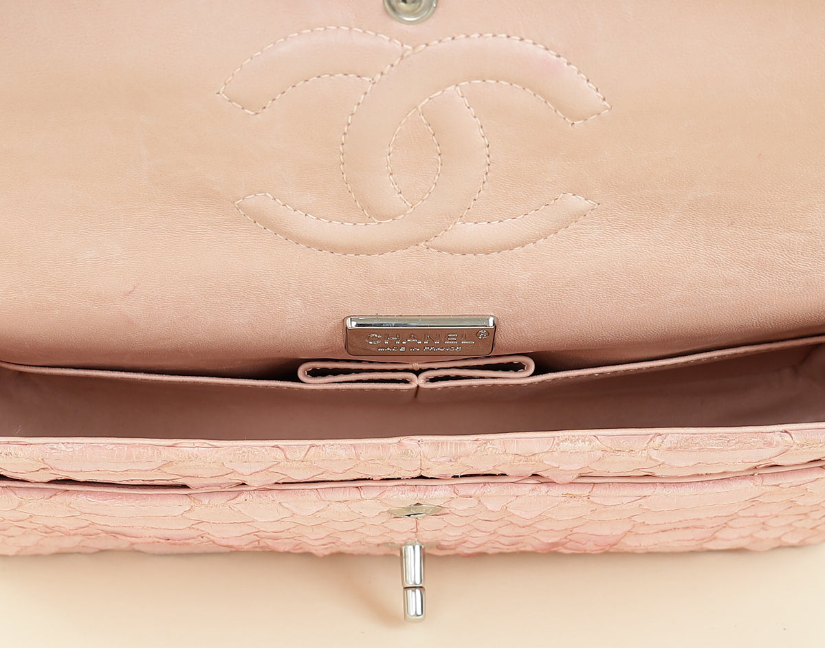 Chanel Light Pink Classic Double Flap Medium Bag