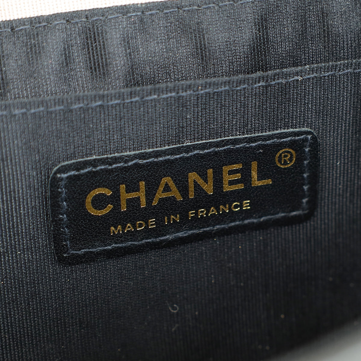 Chanel Bicolor Chevron Contrast Stitch Flap Bag