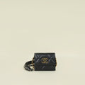 Chanel Black 19 Card Wallet on Chain