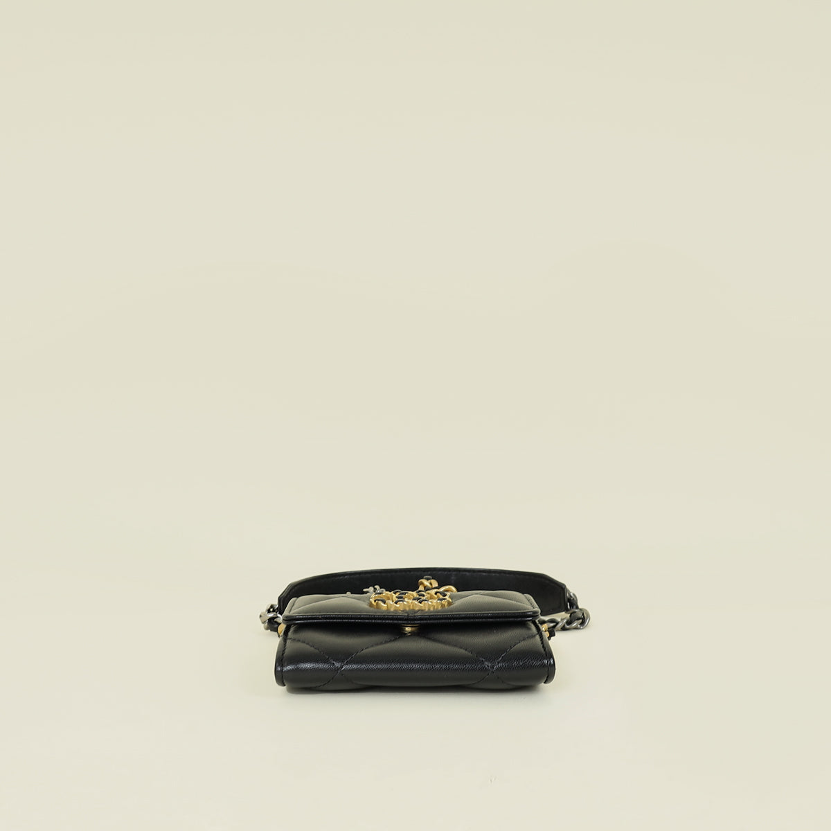 Chanel Black 19 Card Wallet on Chain