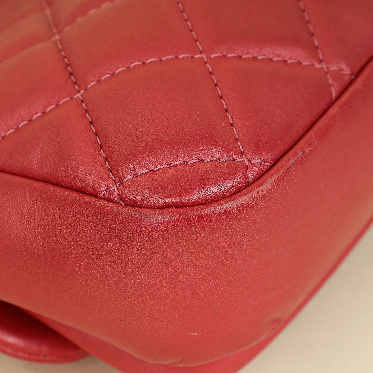 Chanel Dark Pink CC Top Handle Flap Mini Bag