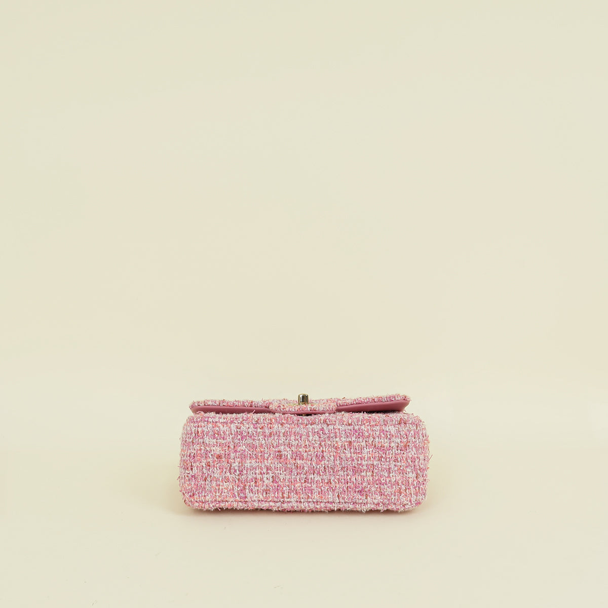 Chanel Pink CC Classic Tweed Mini Flap Bag