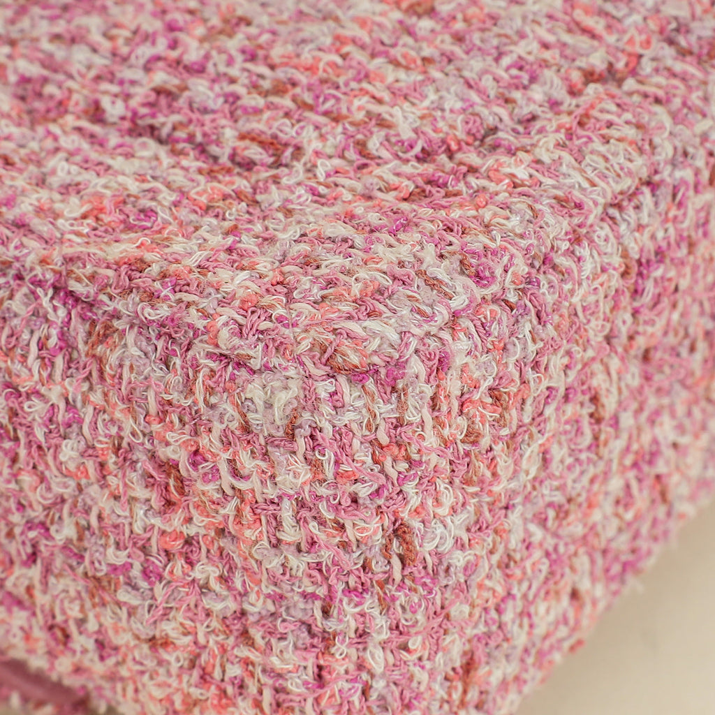 Chanel Pink CC Classic Tweed Mini Flap Bag