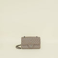 Chanel Etoupe CC Classic Chevron Mini Flap Bag