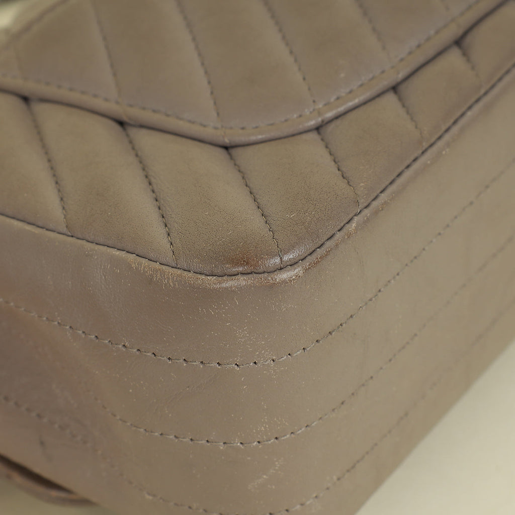 Chanel Etoupe CC Classic Chevron Mini Flap Bag