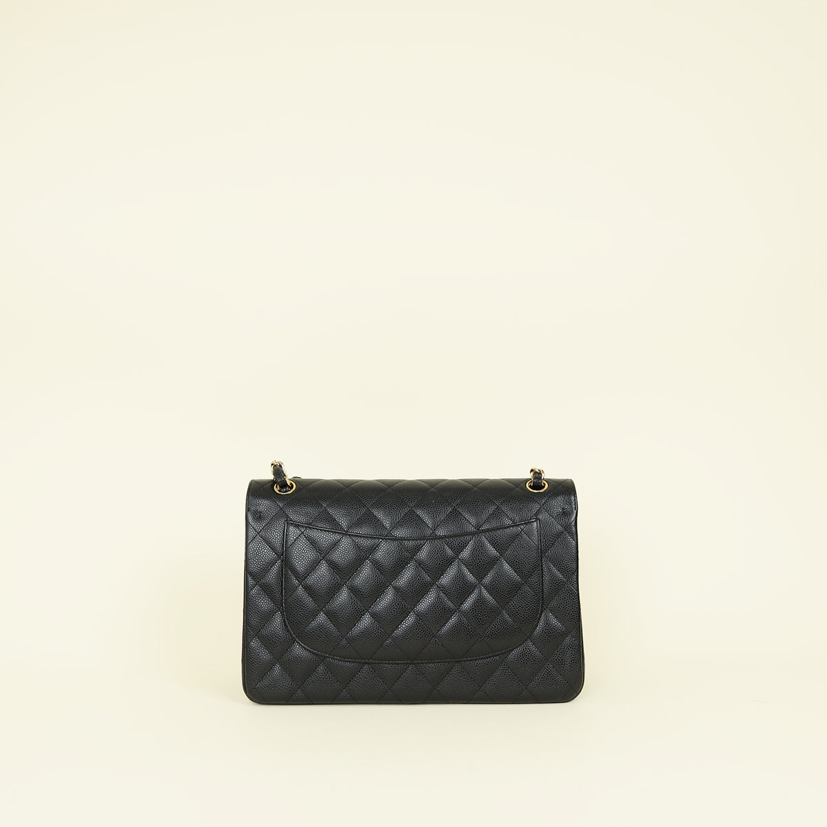 Chanel Black CC Classic Double Flap Jumbo Bag