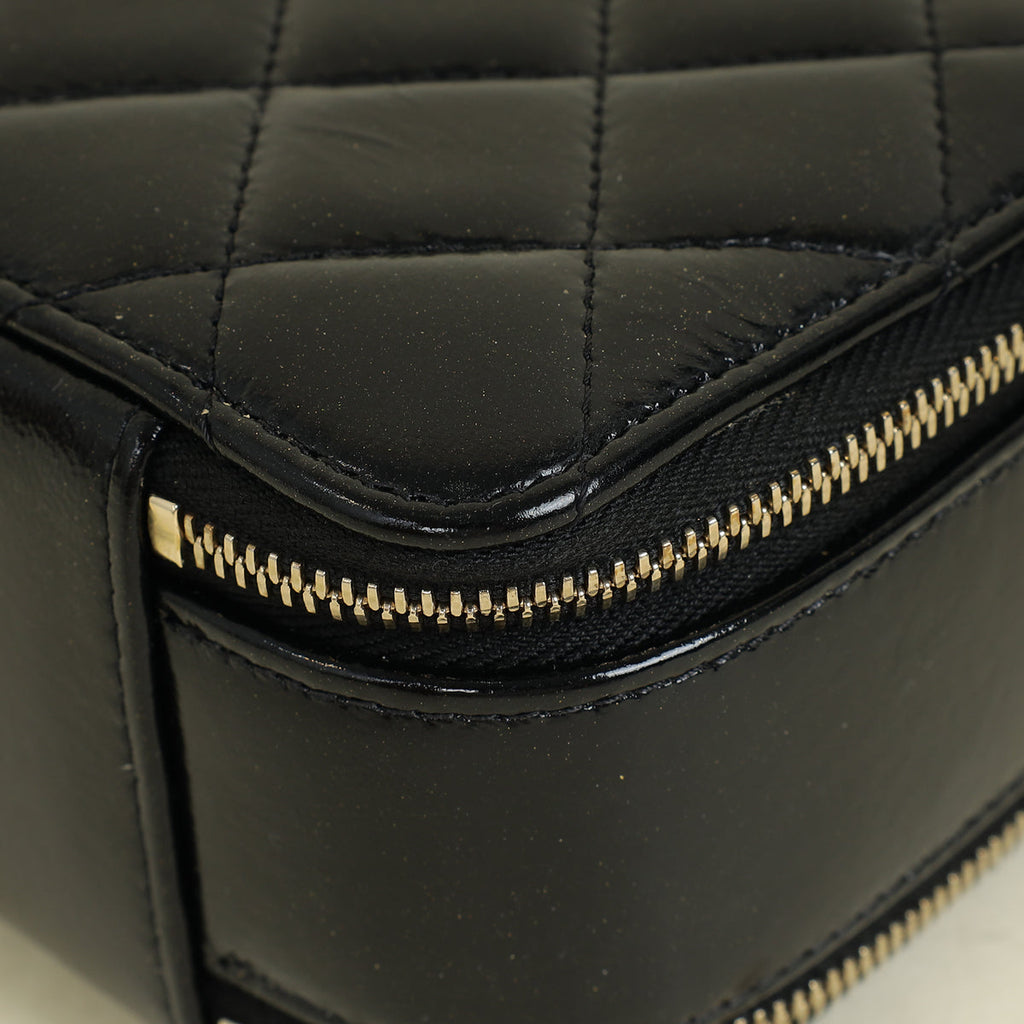 Chanel Black CC Top Handle Vanity Case Bag