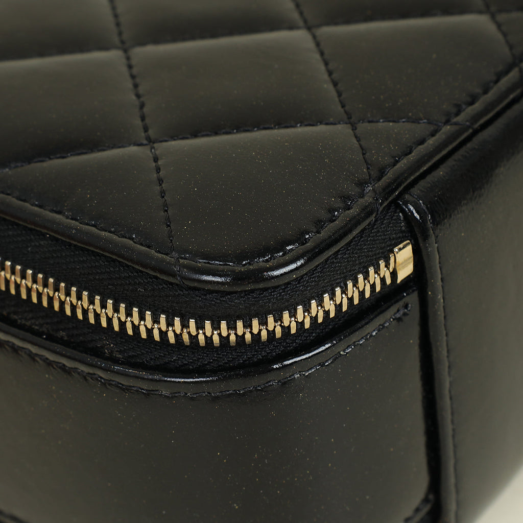 Chanel Black CC Top Handle Vanity Case Bag
