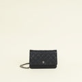 Chanel Black CC Classic Wallet on Chain
