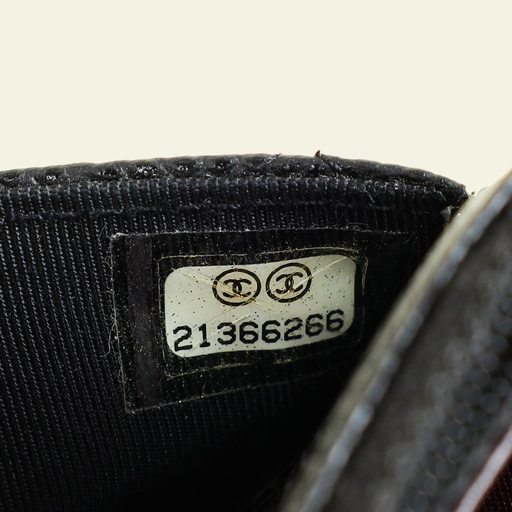 Chanel Black CC Classic Wallet on Chain