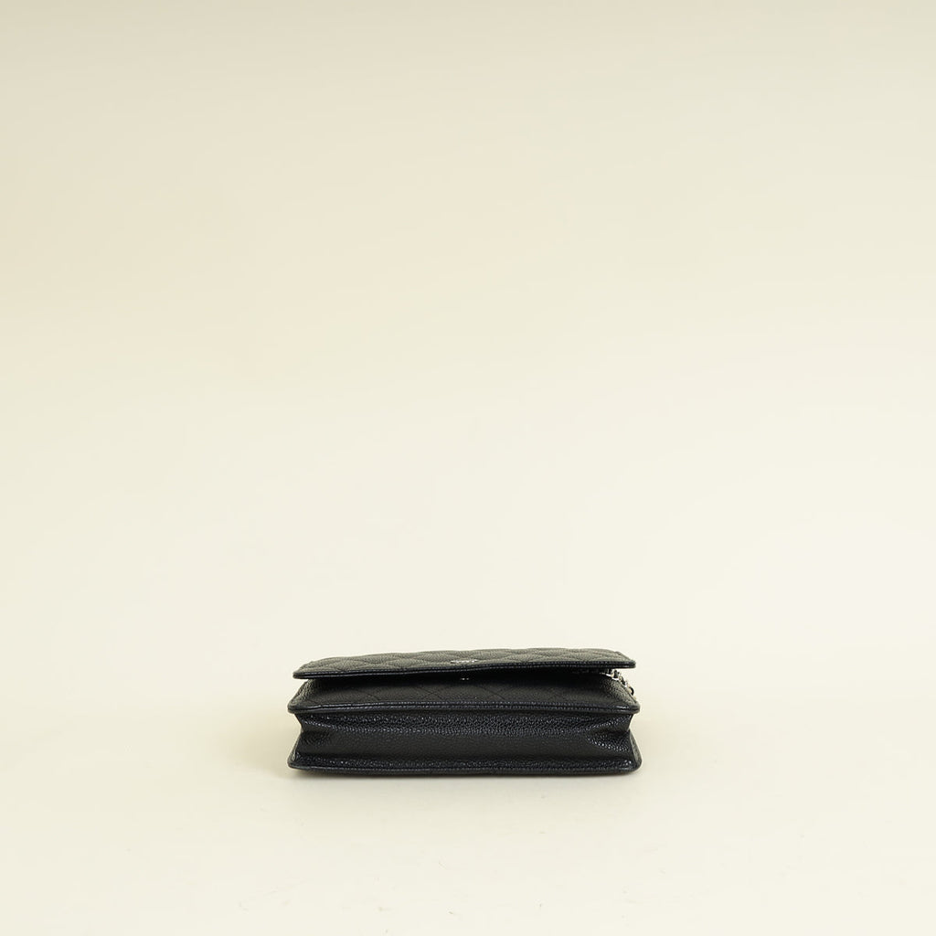 Chanel Black CC Classic Wallet on Chain