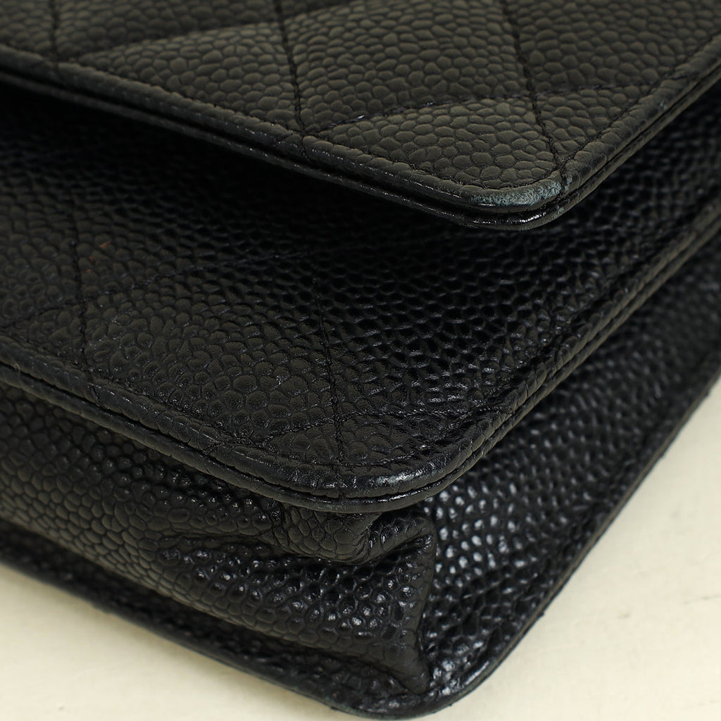 Chanel Black CC Classic Wallet on Chain