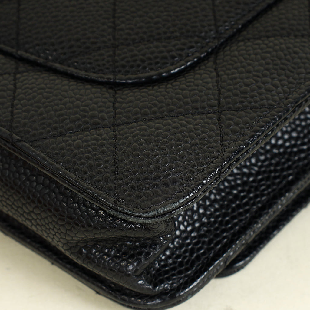 Chanel Black CC Classic Wallet on Chain
