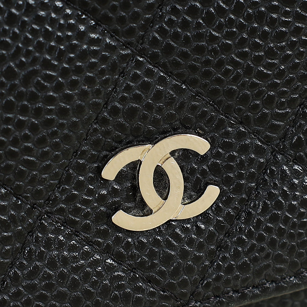 Chanel Black CC Classic Wallet on Chain
