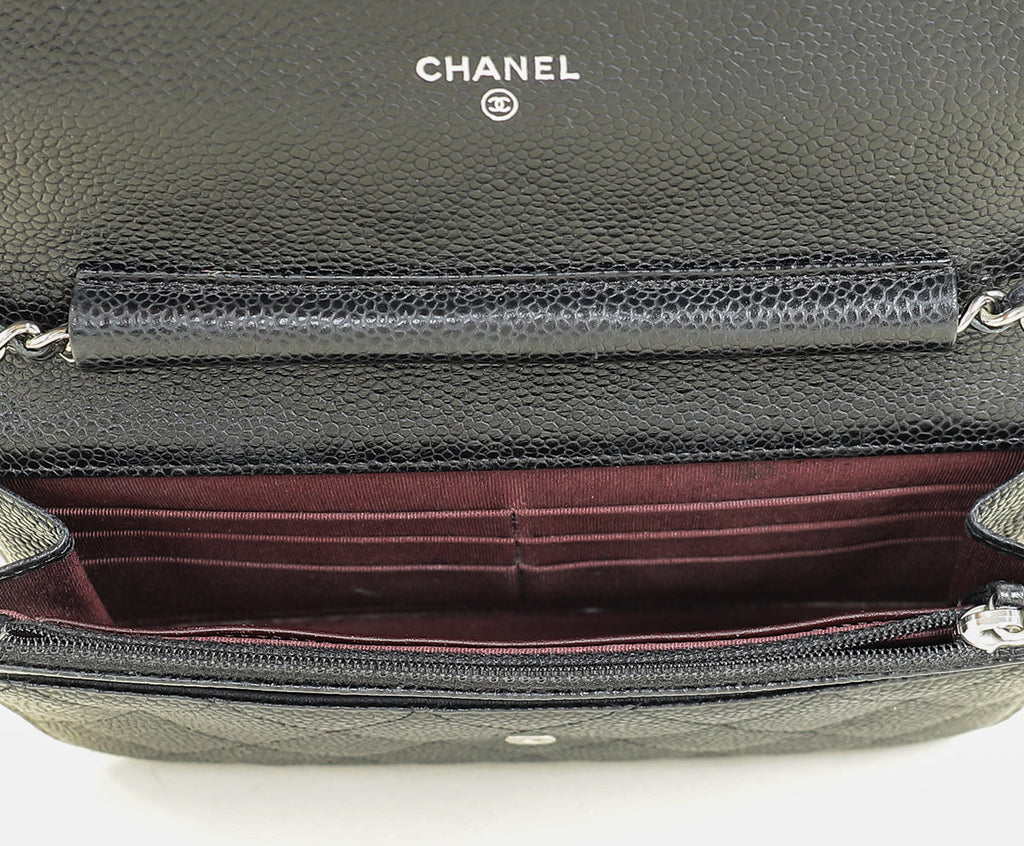 Chanel Black CC Classic Wallet on Chain
