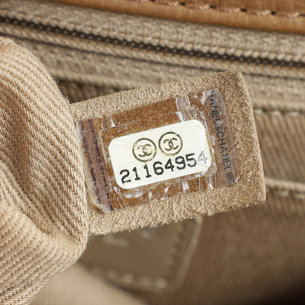 Chanel Brown CC Curvy Flap Bag