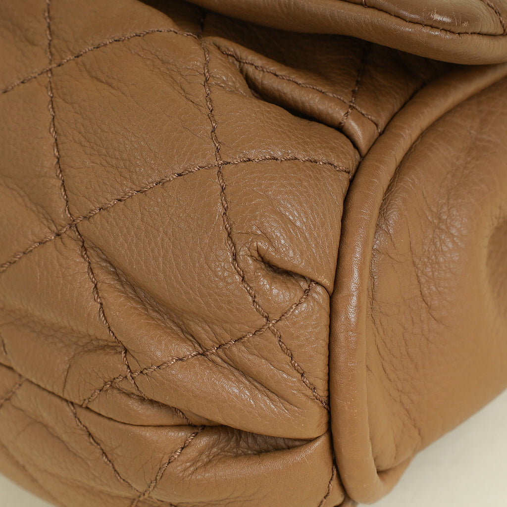 Chanel Brown CC Curvy Flap Bag