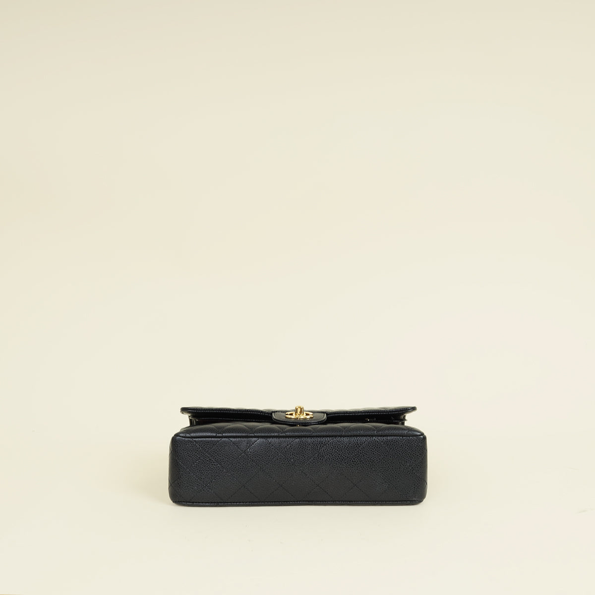 Chanel Black CC Classic Double Flap Medium Bag