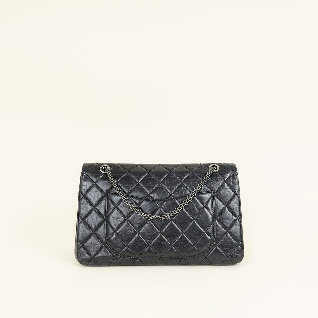 Chanel Black 2.55 Reissue 227 Flap Bag