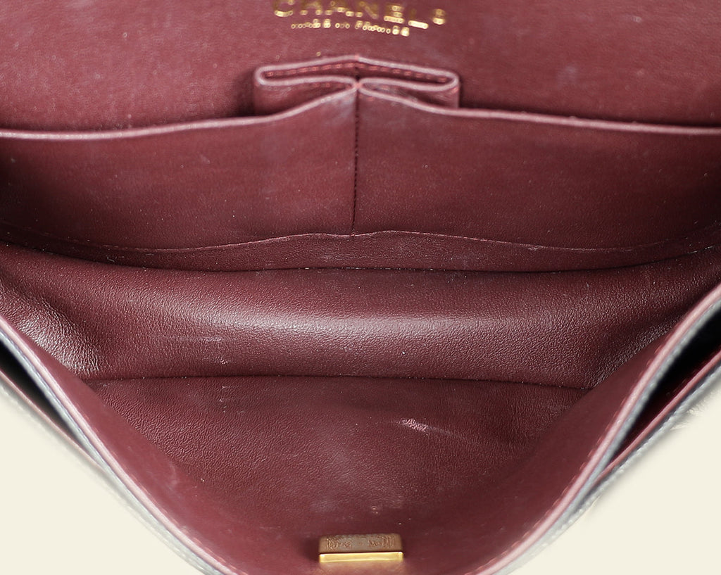 Chanel Black Classic Double Flap Medium Bag